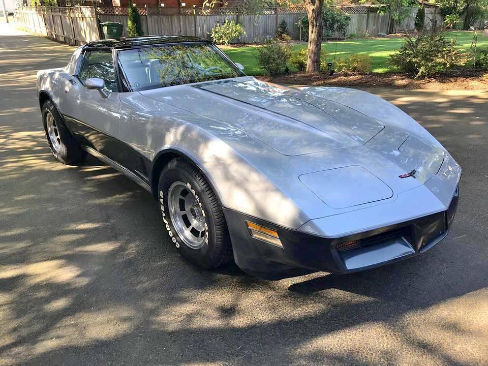1981 Silver Chevrolet Corvette Coupe