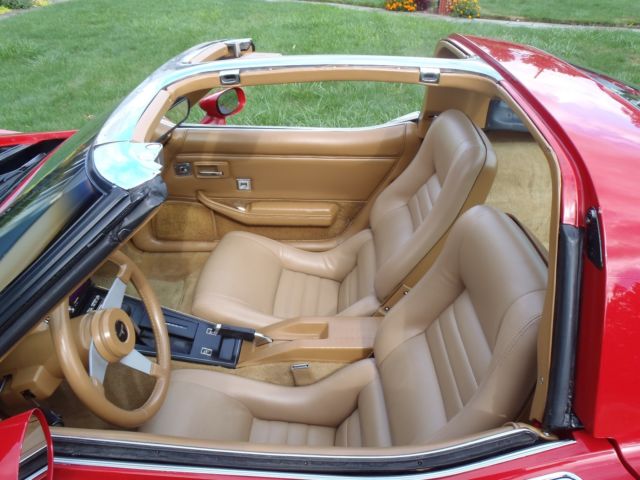 1981 Red Chevrolet Corvette T- Top Coupe