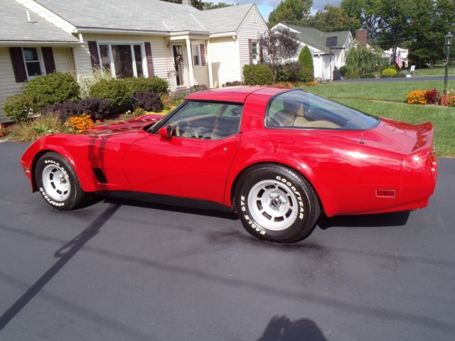 1981 Red Chevrolet Corvette T- Top Coupe