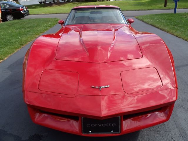 1981 Red Chevrolet Corvette T- Top Coupe