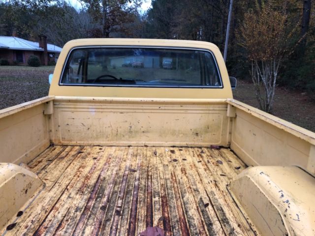 1981 Yellow Chevrolet C-10 Cab & Chassis