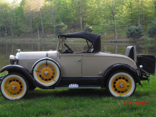 1981 Yellow Ford Model A Convertible