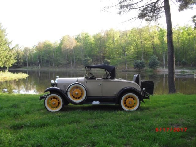 1981 Yellow Ford Model A Convertible