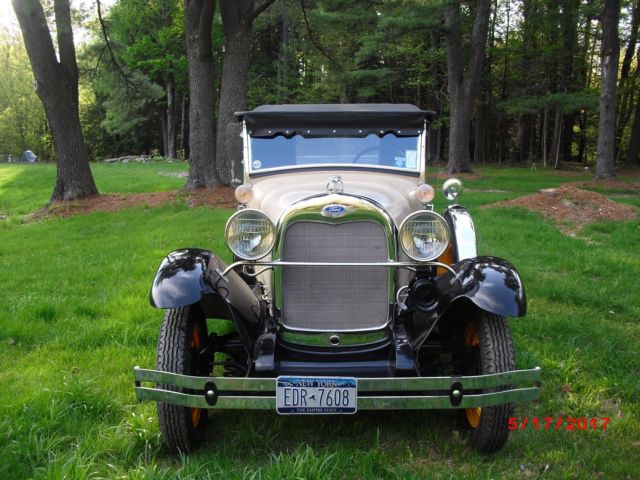 1981 Yellow Ford Model A Convertible