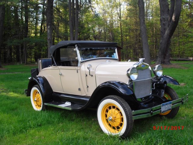 1981 Yellow Ford Model A Convertible