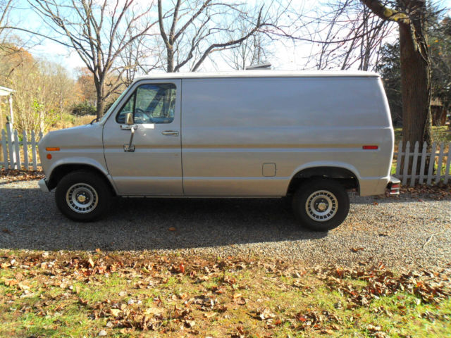 1981 Silver Ford E-Series Van cargo van