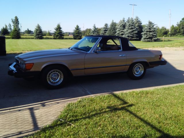 1981 Gold Mercedes-Benz 300-Series Convertible