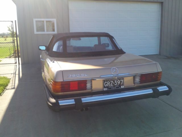 1981 Gold Mercedes-Benz 300-Series Convertible