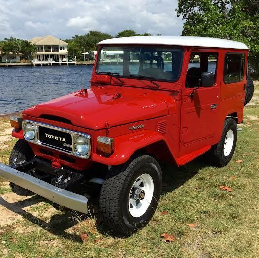 1981 Red Toyota Land Cruiser SUV