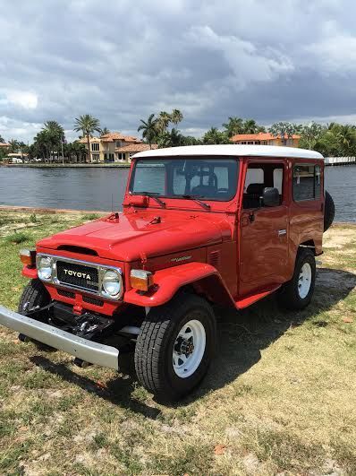 1981 Red Toyota Land Cruiser SUV