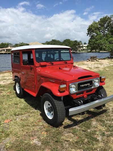 1981 Red Toyota Land Cruiser SUV