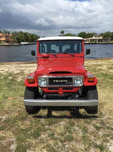 1981 Red Toyota Land Cruiser SUV