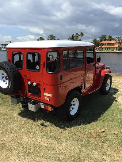 1981 Red Toyota Land Cruiser SUV