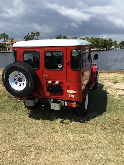 1981 Red Toyota Land Cruiser SUV
