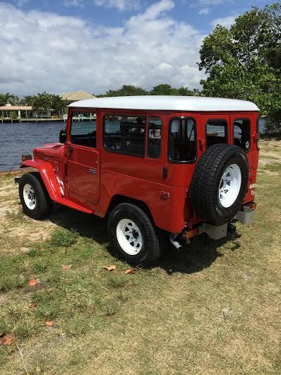 1981 Red Toyota Land Cruiser SUV