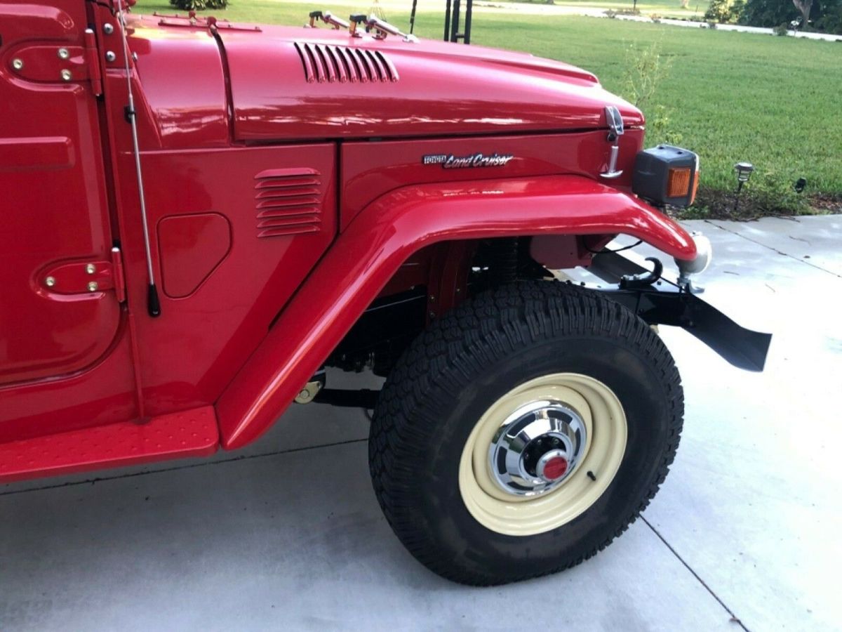 1981 Red Toyota Land Cruiser Standard Cab Pickup