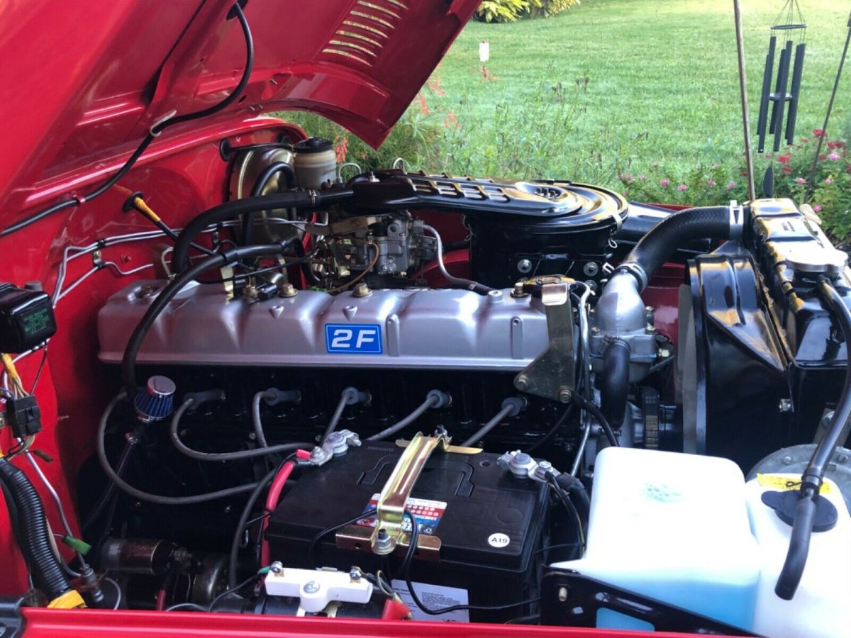 1981 Red Toyota Land Cruiser Standard Cab Pickup