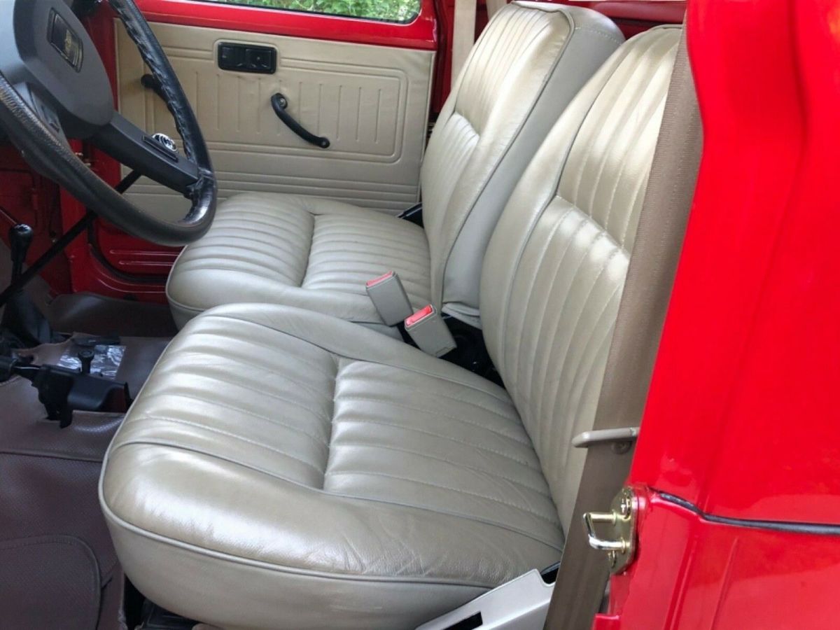 1981 Red Toyota Land Cruiser Standard Cab Pickup