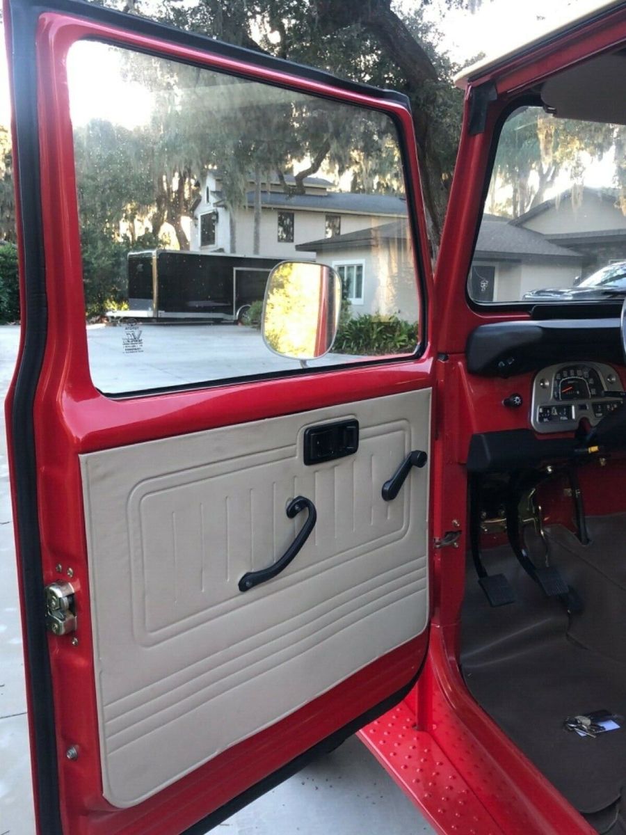 1981 Red Toyota Land Cruiser Standard Cab Pickup