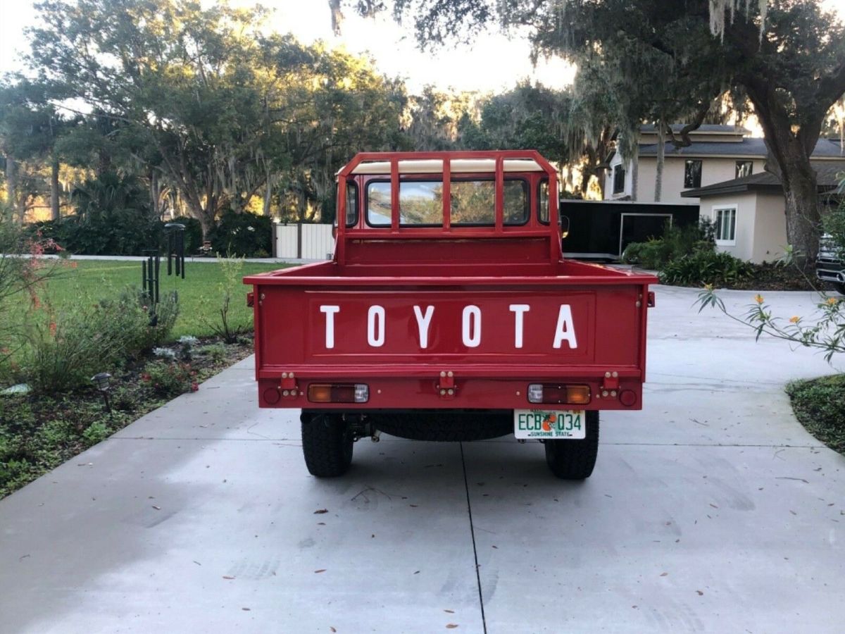 1981 Red Toyota Land Cruiser Standard Cab Pickup
