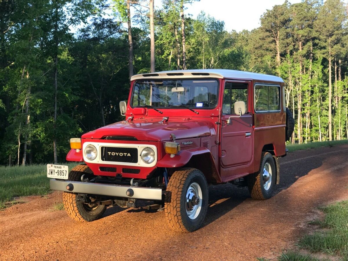1981 Red Toyota Land Cruiser Extended
