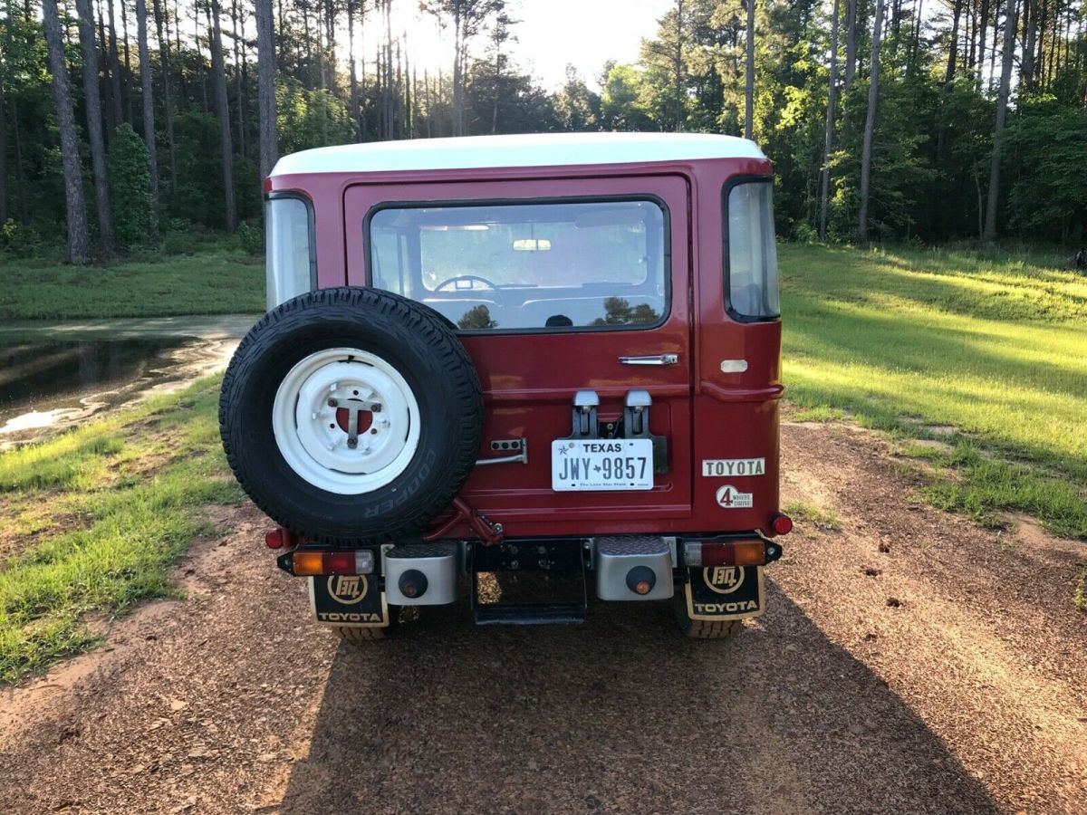 1981 Red Toyota Land Cruiser Extended