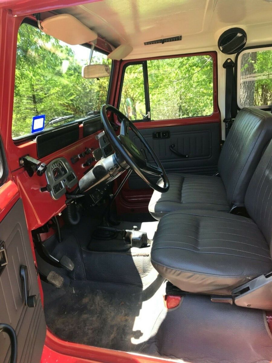 1981 Red Toyota Land Cruiser Extended