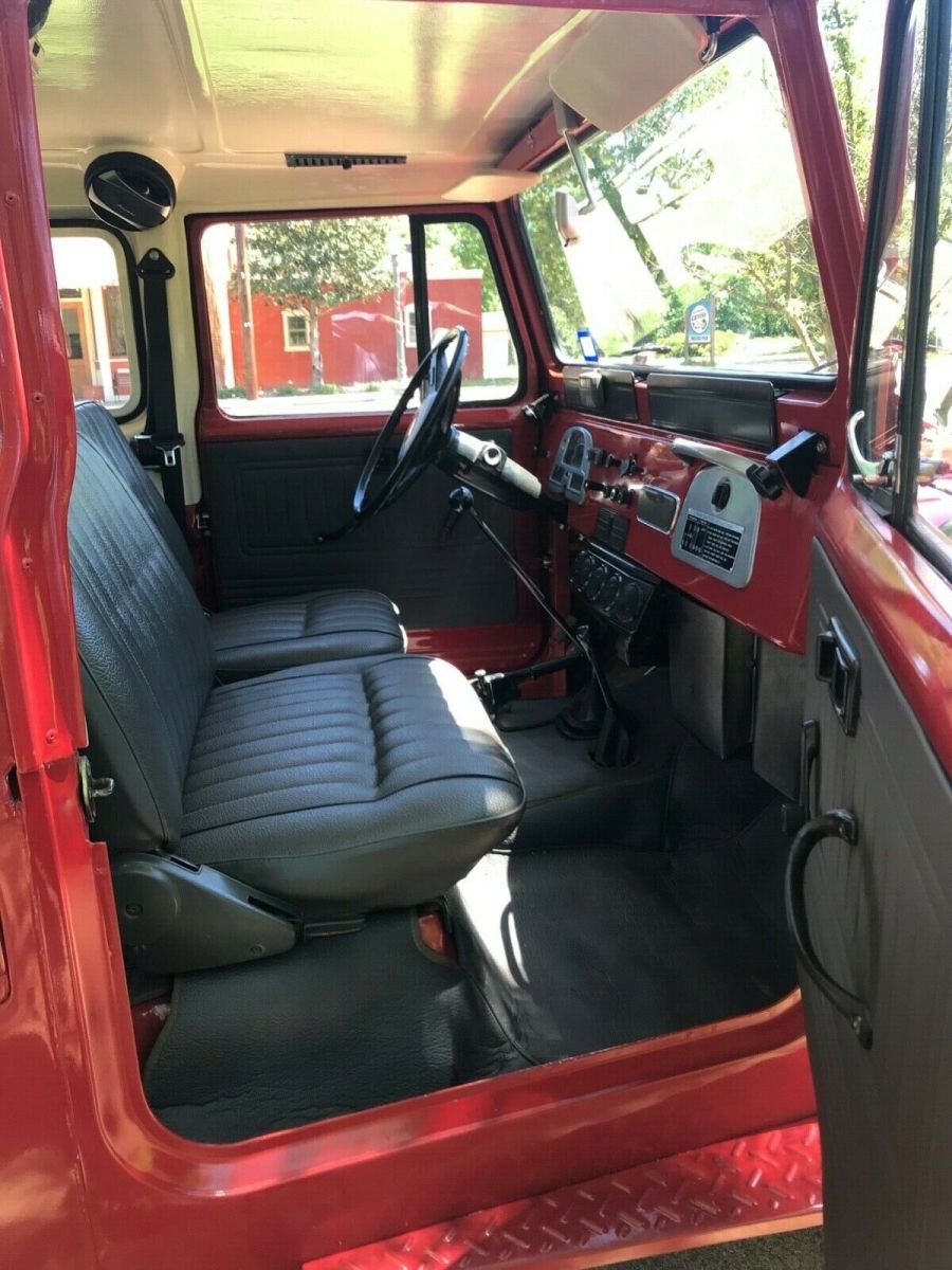 1981 Red Toyota Land Cruiser Extended