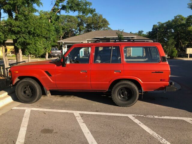 1981 Red Toyota Land Cruiser Wagon