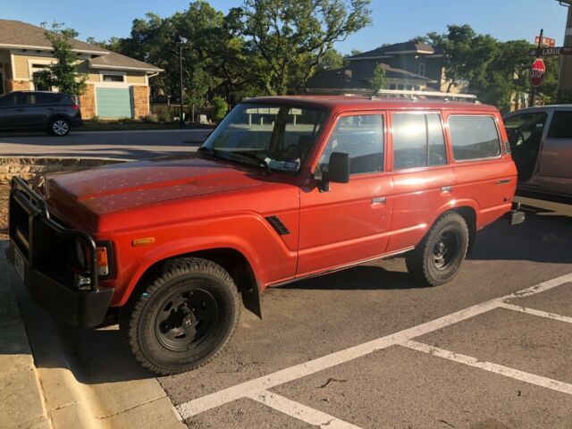 1981 Red Toyota Land Cruiser Wagon