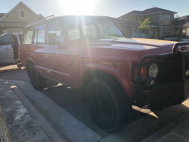 1981 Red Toyota Land Cruiser Wagon