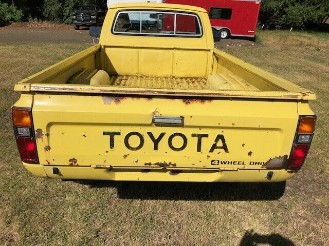 1981 Yellow Toyota Pickup
