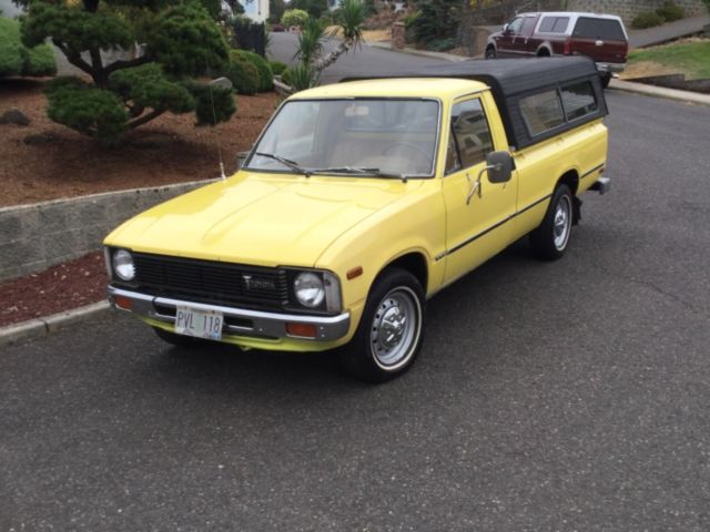 1981 Yellow Toyota Pickup Pickup
