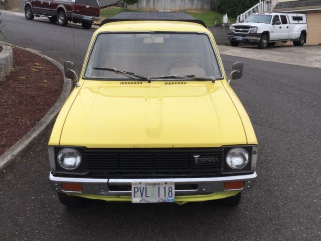 1981 Yellow Toyota Pickup Pickup