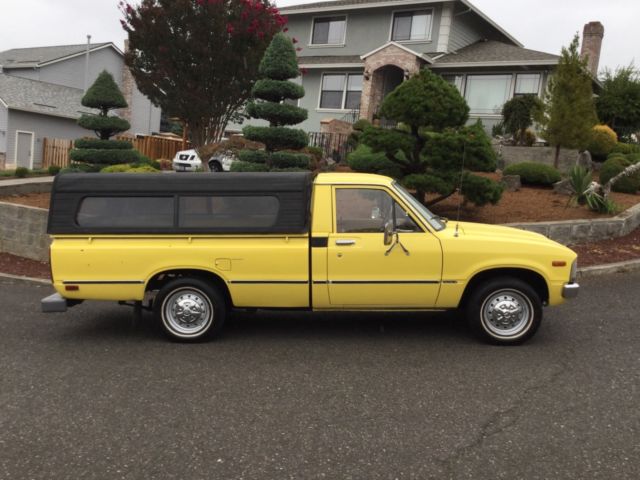 1981 Yellow Toyota Pickup Pickup