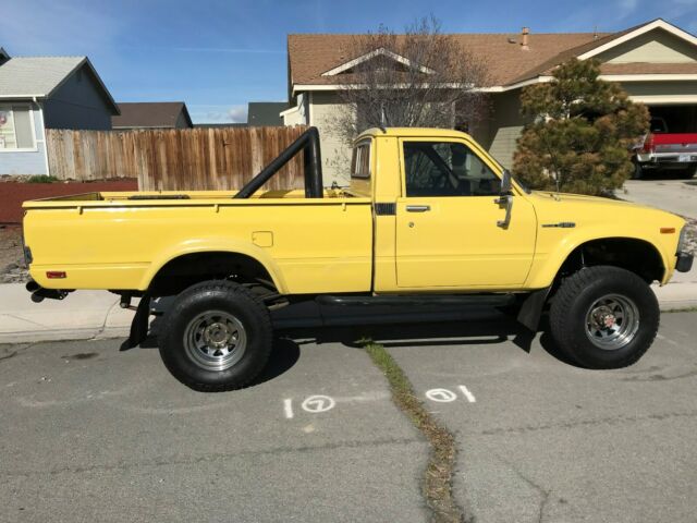 1981 Yellow Toyota Pickup Standard Cab Pickup