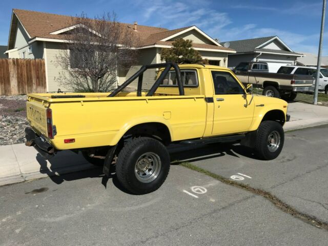 1981 Yellow Toyota Pickup Standard Cab Pickup