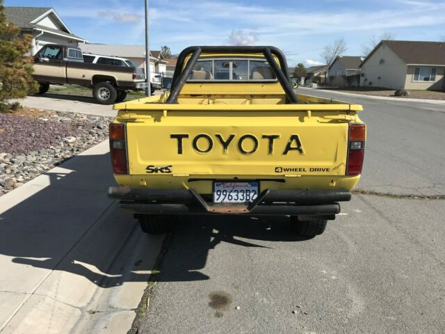 1981 Yellow Toyota Pickup Standard Cab Pickup