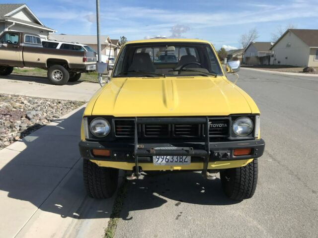 1981 Yellow Toyota Pickup Standard Cab Pickup