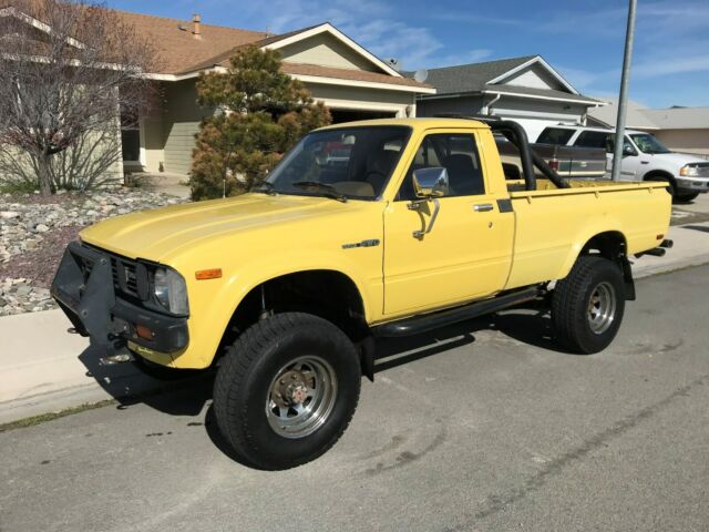 1981 Yellow Toyota Pickup Standard Cab Pickup