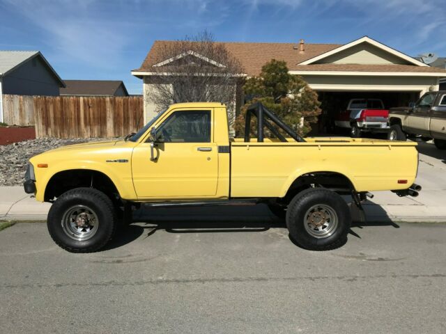 1981 Yellow Toyota Pickup Standard Cab Pickup