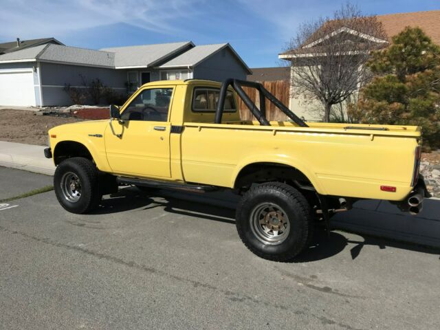 1981 Yellow Toyota Pickup Standard Cab Pickup