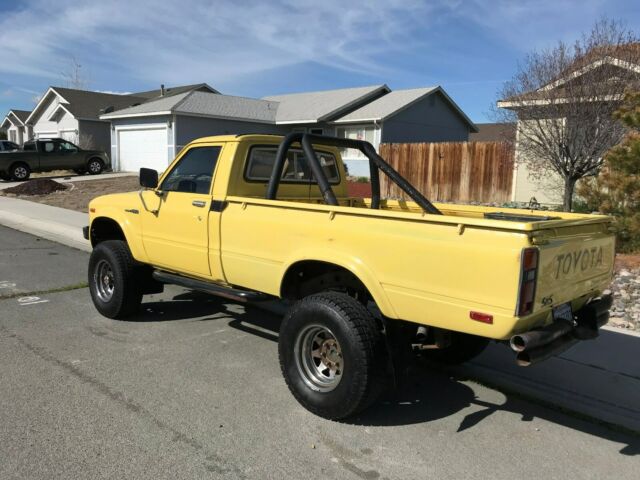 1981 Yellow Toyota Pickup Standard Cab Pickup
