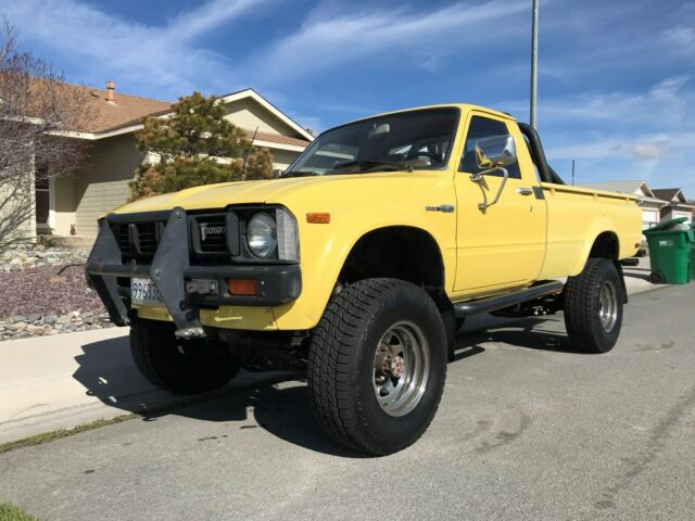 1981 Yellow Toyota Pickup Standard Cab Pickup