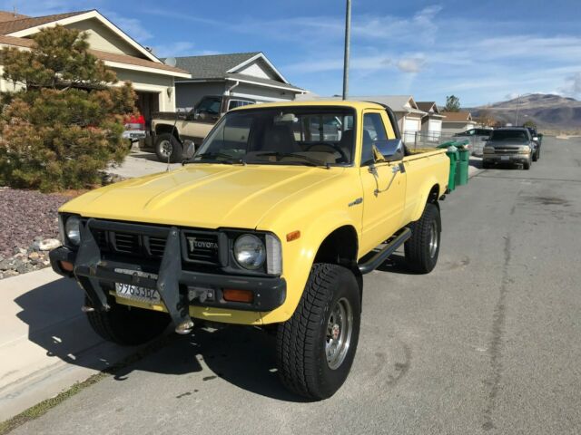1981 Yellow Toyota Pickup Standard Cab Pickup