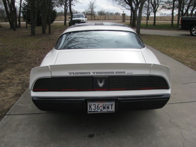 1981 White Pontiac Trans Am Coupe