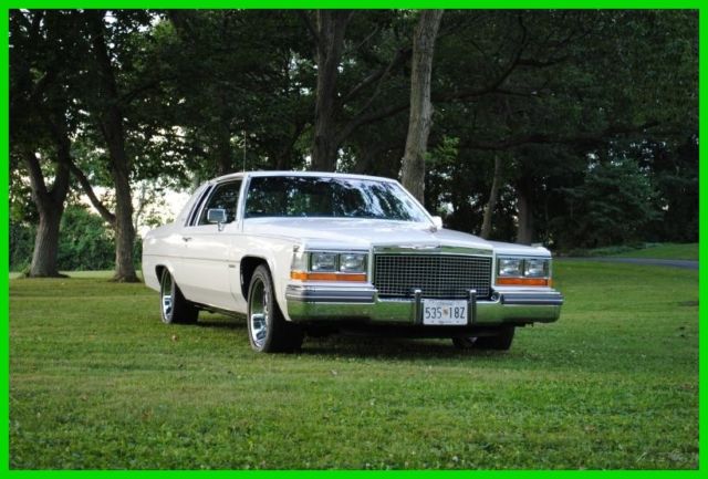 1981 White Cadillac DeVille Coupe