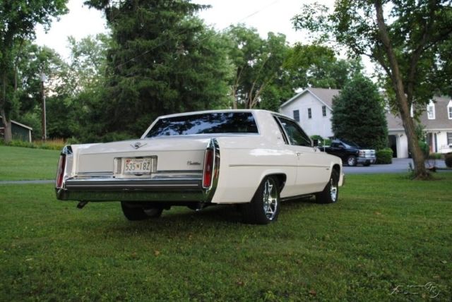 1981 White Cadillac DeVille Coupe
