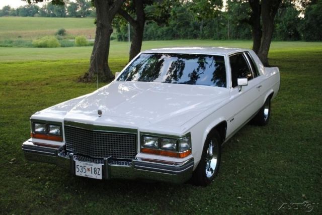 1981 White Cadillac DeVille Coupe