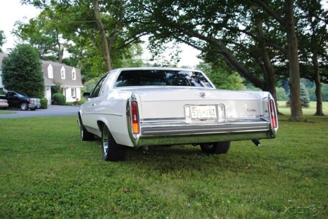 1981 White Cadillac DeVille Coupe